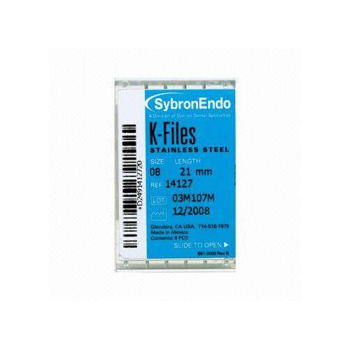 Kerr Dental 06152 SybronEndo Stainless Steel Endodontic K-Files 30mm #15 6/Bx Kerr Dental 06152 SybronEndo Stainless Steel Endodontic K-Files 30mm #15 6/Bx